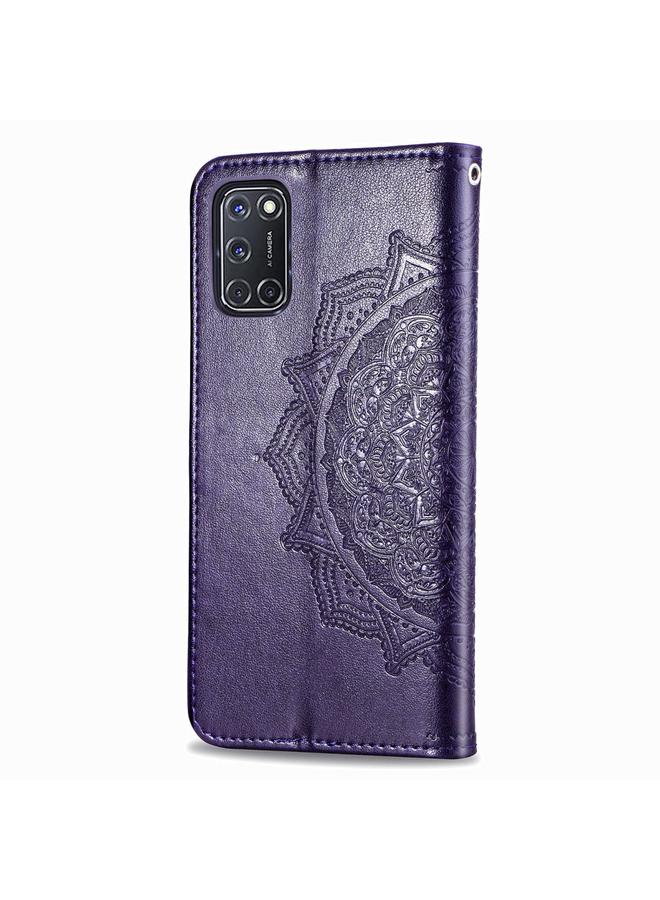 S-TOP Case For OPPO A52 / A72 / A92 Halfway Mandala Embossing Pattern Horizontal Flip Leather Case with Holder & Card Slots & Wallet & Photo Frame & Lanyard - Image 3