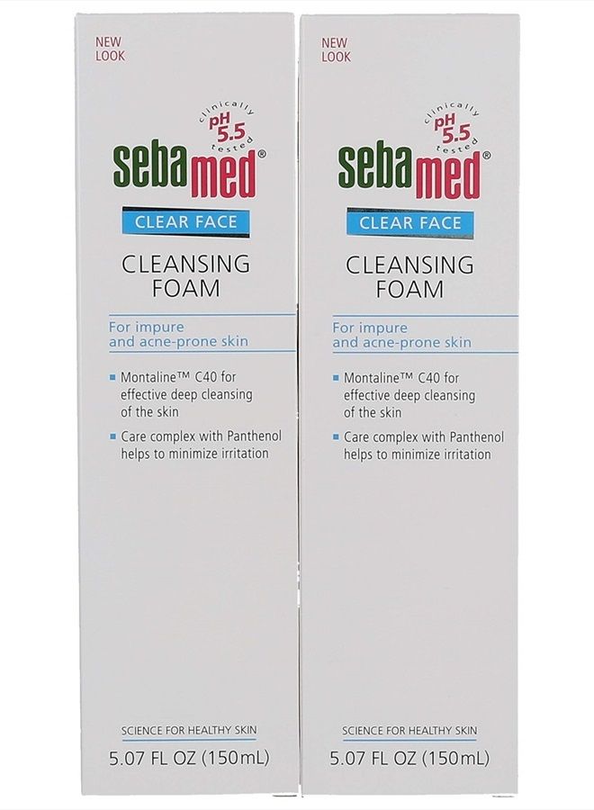 Sebamed Clear Face Cleansing Foam Gentle Face Wash for Impure Oily and Acne-prone Skin 5.07 Fluid Ounces (Pack of 2) - Image 2