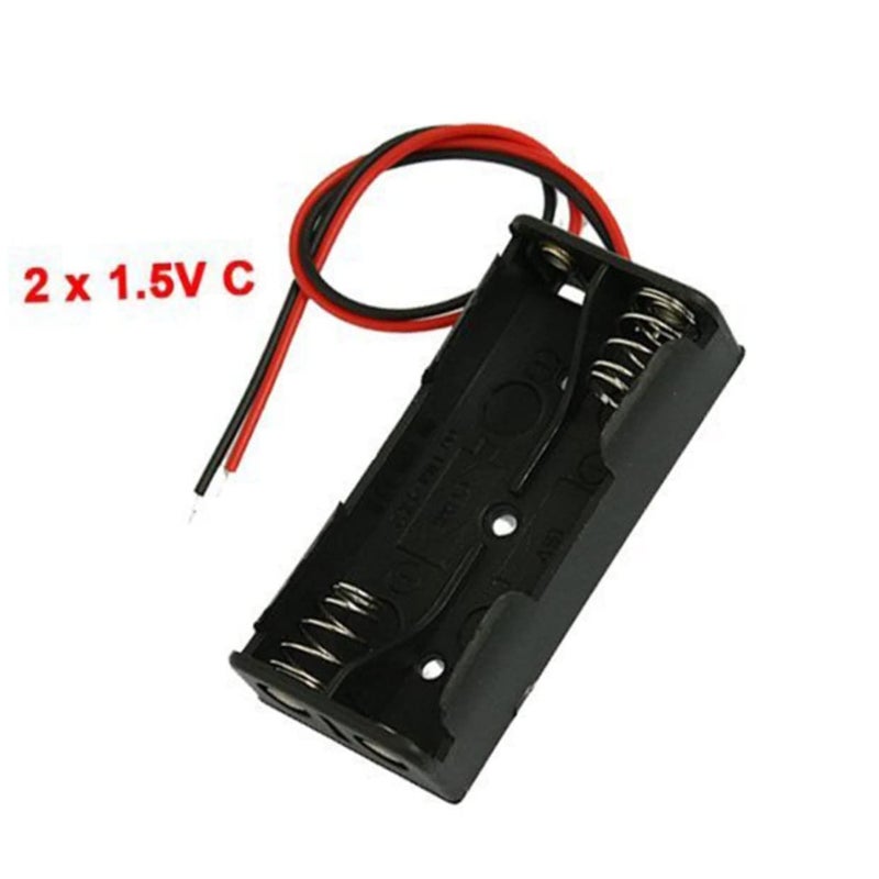 12pcs AA Battery Holder Wire Lightweight Plastic Case Portable for DIY Projects - Image 3
