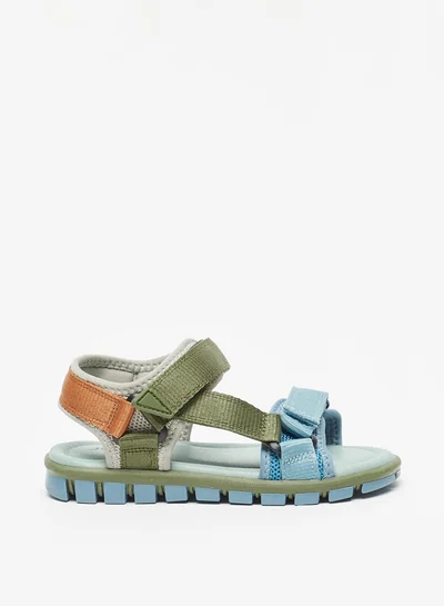 JUNIORS Boys Colourblock Floaters with Hook and Loop Closure
