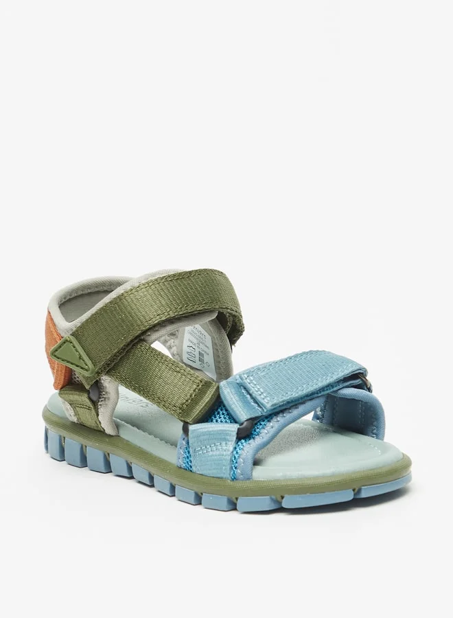 JUNIORS Boys Colourblock Floaters with Hook and Loop Closure