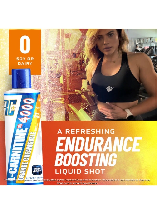 روني كولمان إل-كارنيتين 4000 إكس إس 473 مل بنكهة كريمة البرتقال. - Image 4