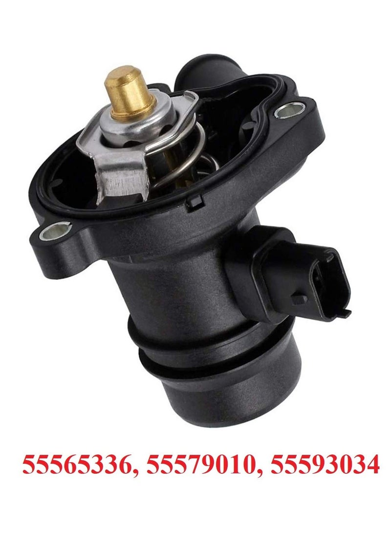 SYOSI 55565336 Engine Coolant Thermostat Housing Assembly with Water Inlet, Fits for 2013-2016 Buick Encore 2011-2016 Chevy Cruze 2012-2015 Chevy Sonic Thermostat Housing Assembly Replace 55593034 55579010 - Image 2