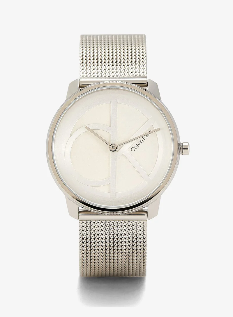Unisex Analog Quartz Watch Collection With Silver Stainless Steel Mesh Bracelet - 25200032