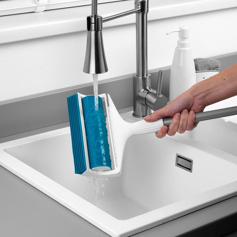 Beldray LA072573EU Plus+ TPR Gel Lint Roller With Built-In Squeegee Edge Telescopic Handle, Lint & Pet Hair Remover/Lifter, Use on Floors, Upholstery & Furniture, Washable and Reusable Modern look - Image 5