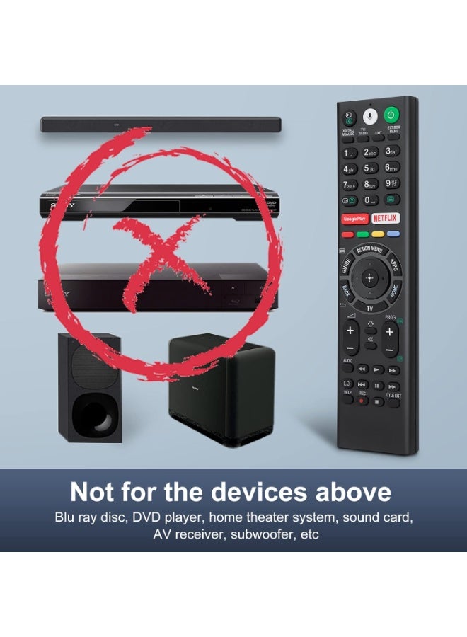 KENSHUO Voice Replacement Remote for Sony-TVs and Bravia-TVs，for All Sony 4K UHD LED LCD HD Smart TVs - Image 4