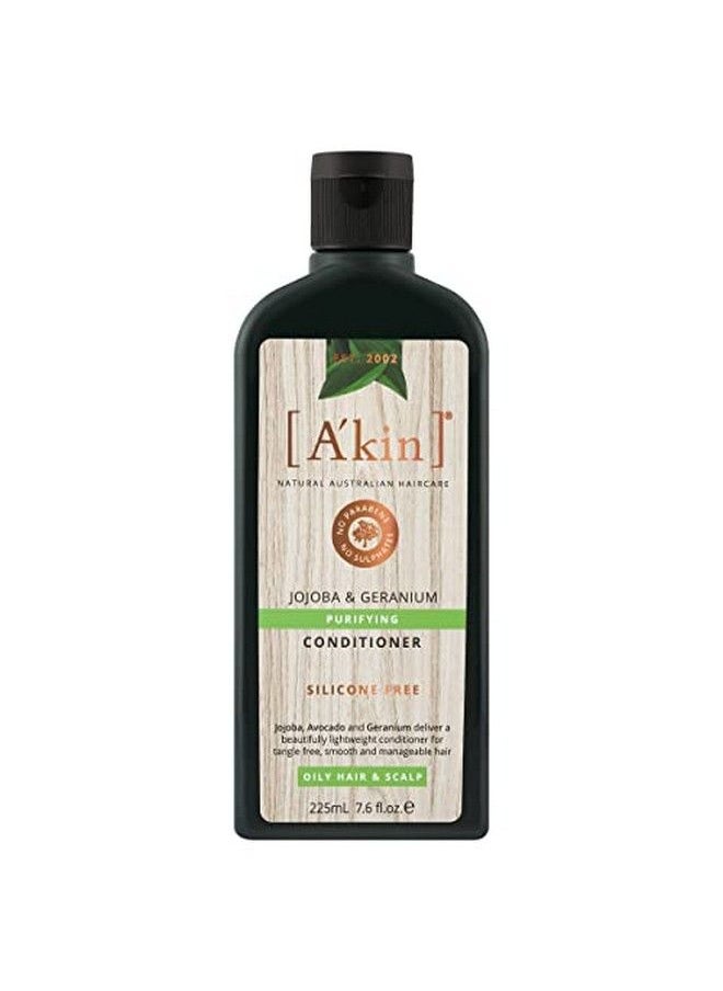 A'kin - Jojoba & Geranium Purifying Conditioner Free From Parabens Sulfates And Silicones 225 Ml - Image 1