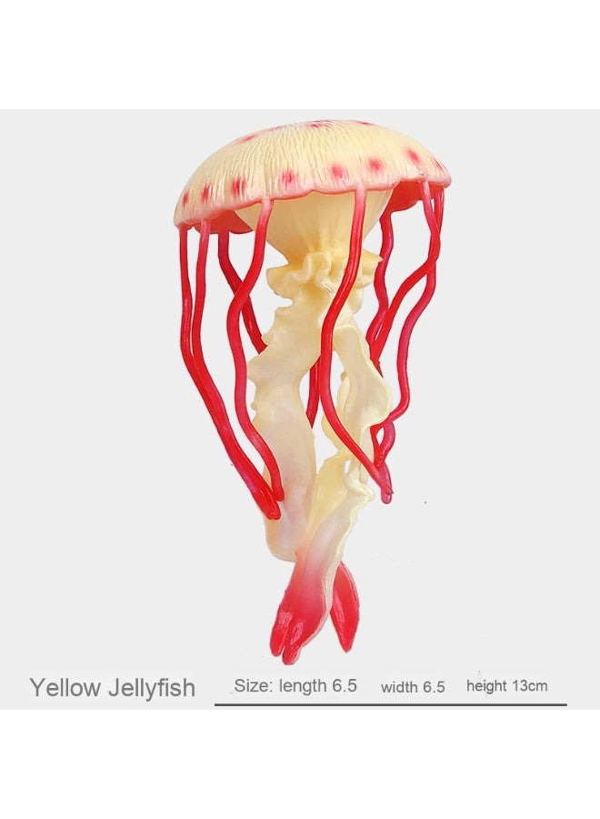 NIBEMINENT New Realistic Jellyfish Model - Ocean Soft-bodied Animal Educational Toy