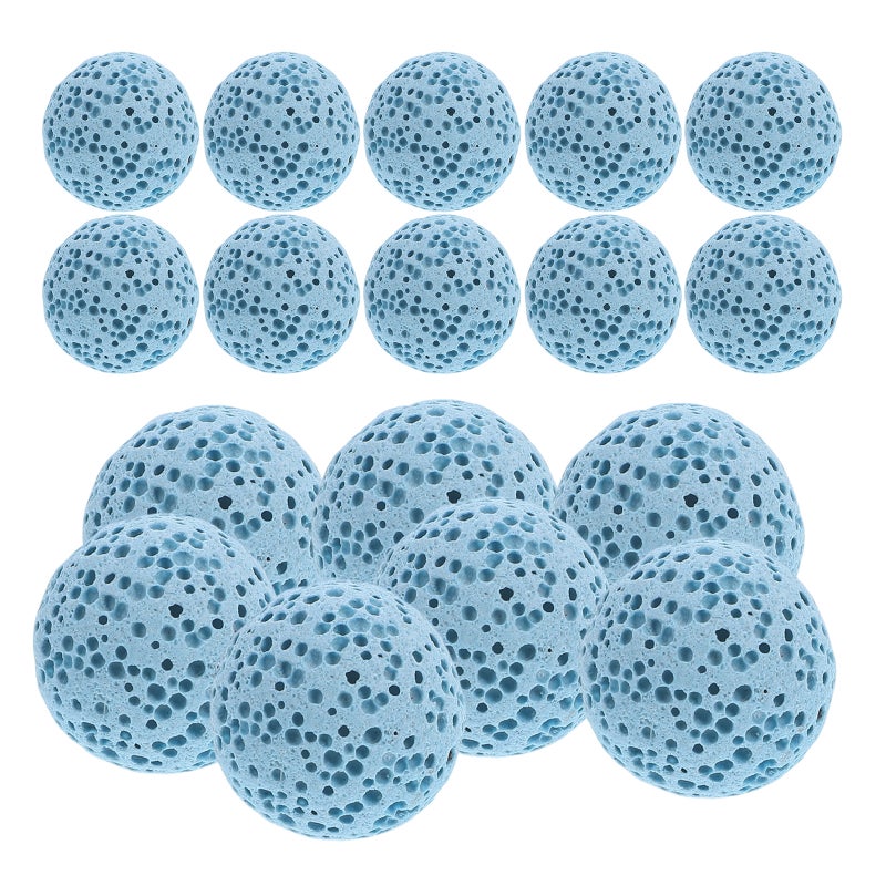 20 Pcs Natural Volcanic Rock Beads Fragrance Volcanic Rock Diffuser Aromatherapy Volcanic Stone Round Bead For Diy Jewelry - Image 5