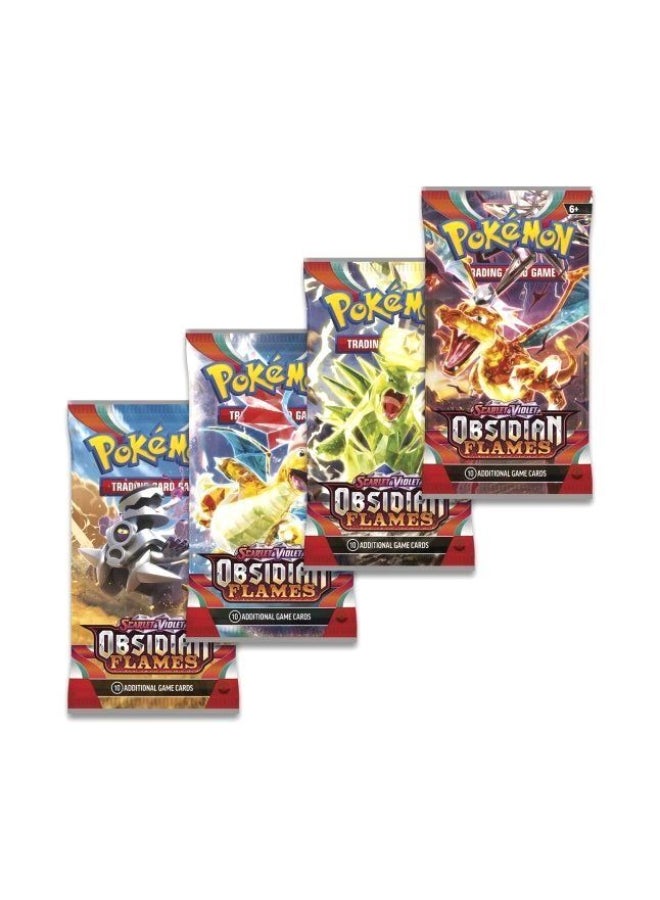 Pokemon Pokémon TCG Scarlet & Violet—Obsidian Flames Booster Pack, 10 Trading Cards, Random Assorted Pack Artwork, Collectible Card Game Expansion - Image 1