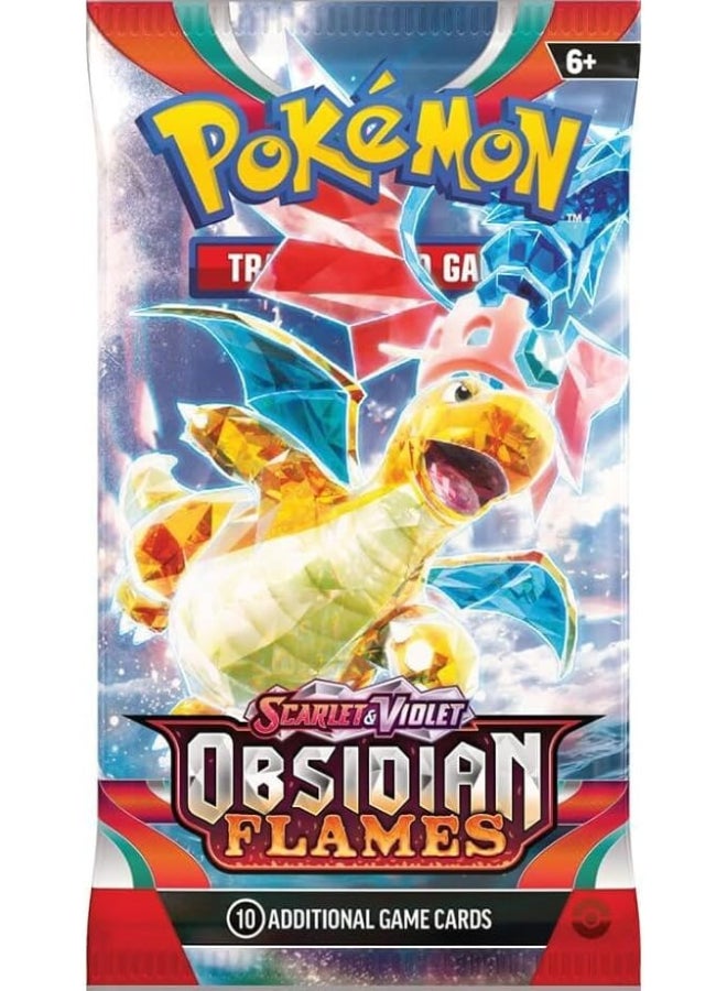 Pokemon Pokémon TCG Scarlet & Violet—Obsidian Flames Booster Pack, 10 Trading Cards, Random Assorted Pack Artwork, Collectible Card Game Expansion - Image 4