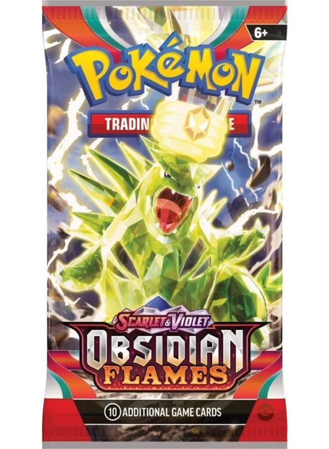 Pokemon Pokémon TCG Scarlet & Violet—Obsidian Flames Booster Pack, 10 Trading Cards, Random Assorted Pack Artwork, Collectible Card Game Expansion - Image 3