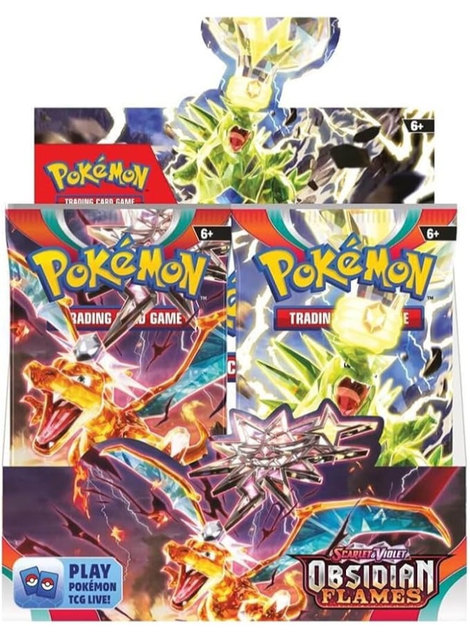 Pokemon Pokémon TCG Scarlet & Violet—Obsidian Flames Booster Pack, 10 Trading Cards, Random Assorted Pack Artwork, Collectible Card Game Expansion - Image 5