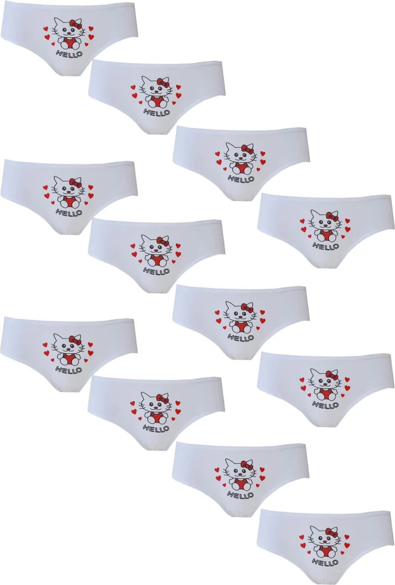 هيبسين راكيب Competing All 12LI Girls' Panties Printed Cotton Slip Underwear Quality