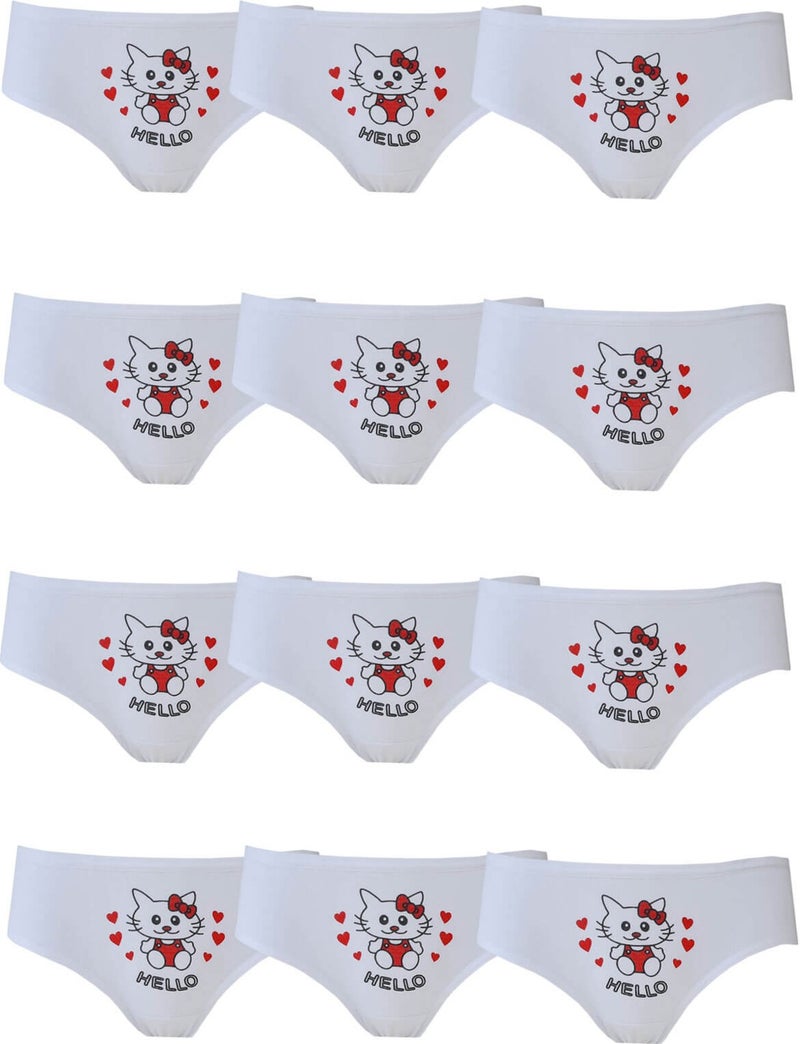 Hepsine Rakip Competing All 12LI Girls' Panties Printed Cotton Slip Underwear Quality  - Image 4