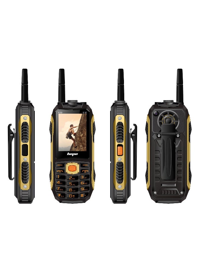 Hope K19 Rugged Feature Phone – 2.4″ HD Screen – 20000mAh Long-Lasting Battery – 4 SIM Cards – Bluetooth – Classic Durable Mobile - Image 2