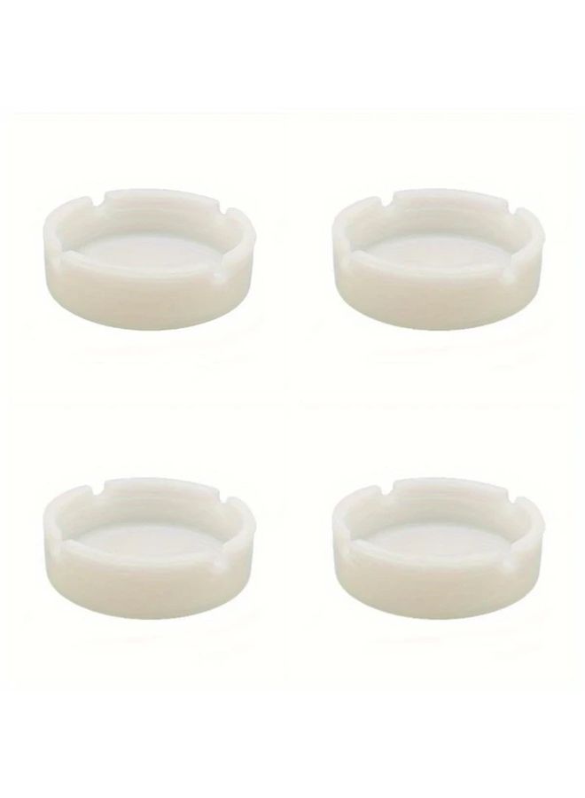 4pcs Luminous Silicone Ashtray Glows In Dark Heat Resistant Portable Indoor Outdoor - Image 4