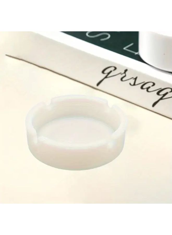 4pcs Luminous Silicone Ashtray Glows In Dark Heat Resistant Portable Indoor Outdoor - Image 3