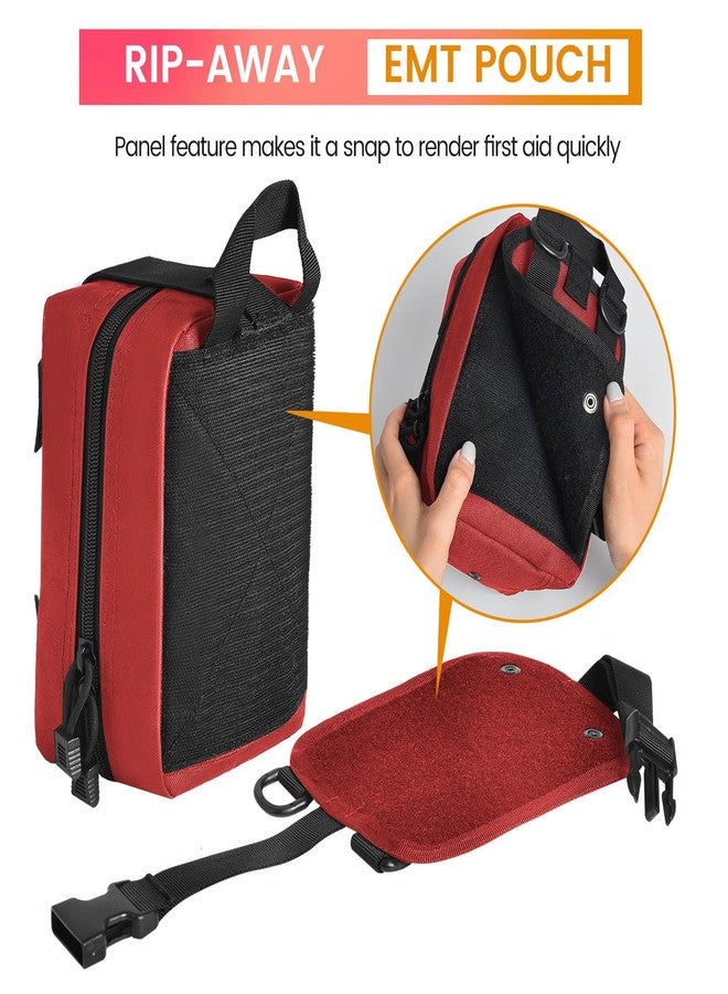 Haafoo Tactical Medical Pouch, 1000D Nylon, Large Capacity, Molle, EMT, First Aid, Heavy Duty, Military Grade, Rip-Away, For Home, Camping, Outdoor Activities - Image 5