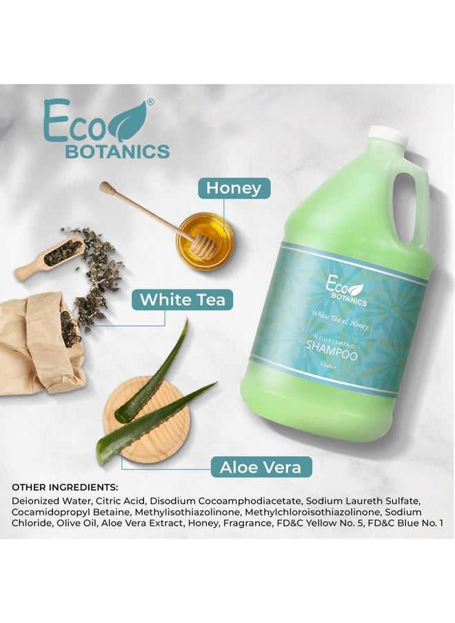 Terra Pure 1-Shoppe Eco Botanics Natural Shampoo with Raw Honey & White Tea | Gallon Jug Bulk Toiletries for Airbnb, Vacation Rentals, and Home Bathroom | Refill For Soap Dispensers  - Image 4