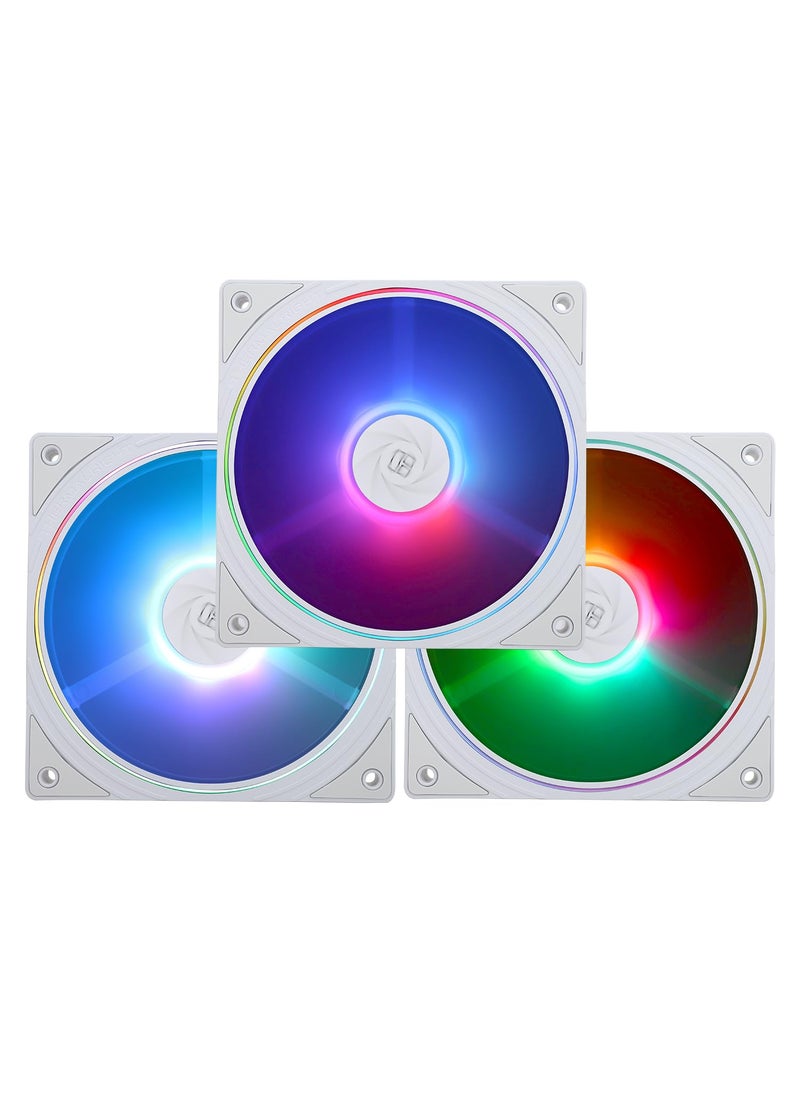 Thermalright Thermalright TL-S12W-S X3 CPU Case Fan 120mm Cooler Fan, 3 Pack 4pin PWM Silent Computer Fan Under 23.2dB(A) for Case CPU Liquid Cooler and CPU Air Cooler, Quiet CPU PC ARGB Fan  - Image 1