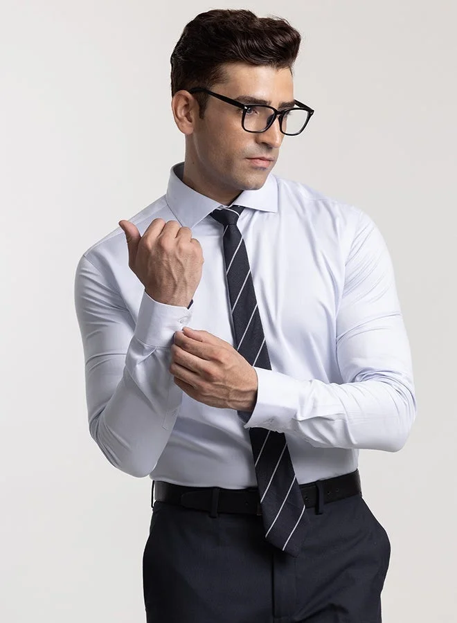 MANNERISM  Performance Tech White Shirt Slim Fit for Men | Best Price UAE
