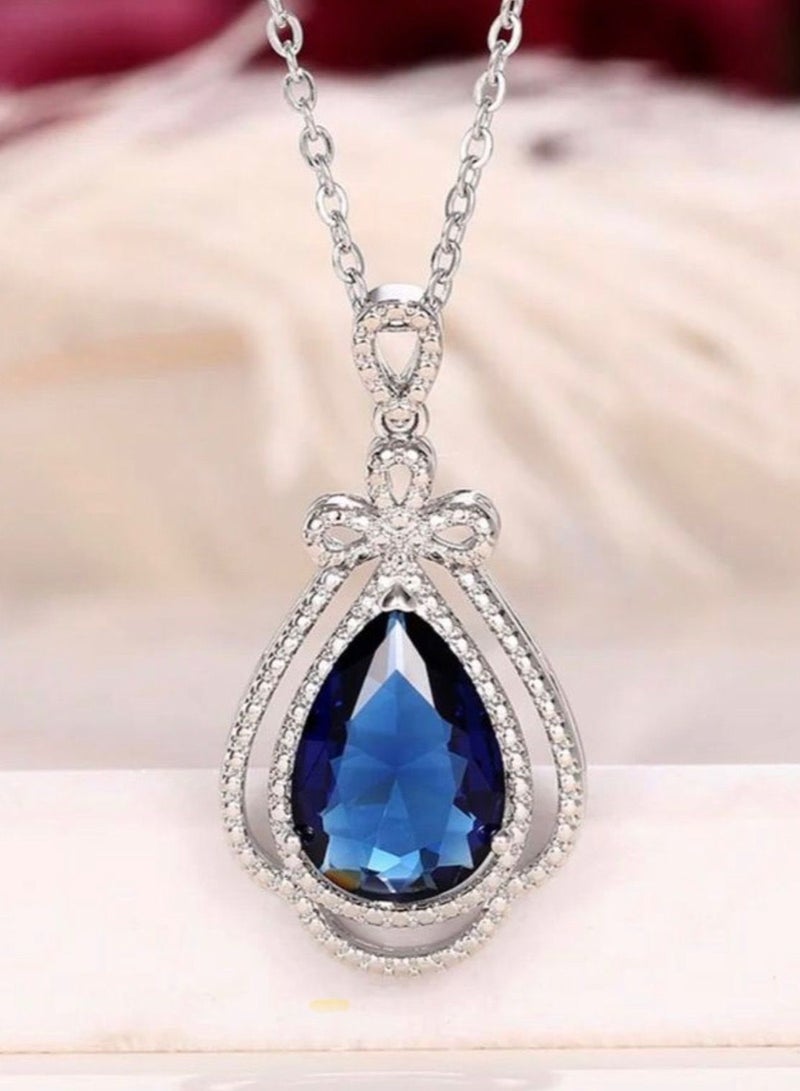 نون-شى سلسال مطلي بالفضة 925 ومرصع بالزركون - Image 4