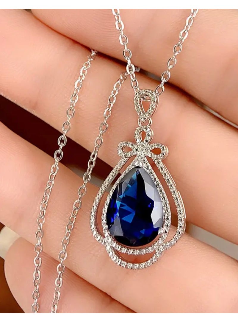 نون-شى سلسال مطلي بالفضة 925 ومرصع بالزركون - Image 1