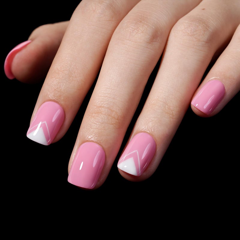 AILLSA Extra Short Square Nail Tips Gel Nails Tips Acrylic Press On Squoval Nail Tip 240 PCS False Full Cover Matte Nails Tip Kit 15 Sizes with Storage Box for Valentine's Day - Image 3