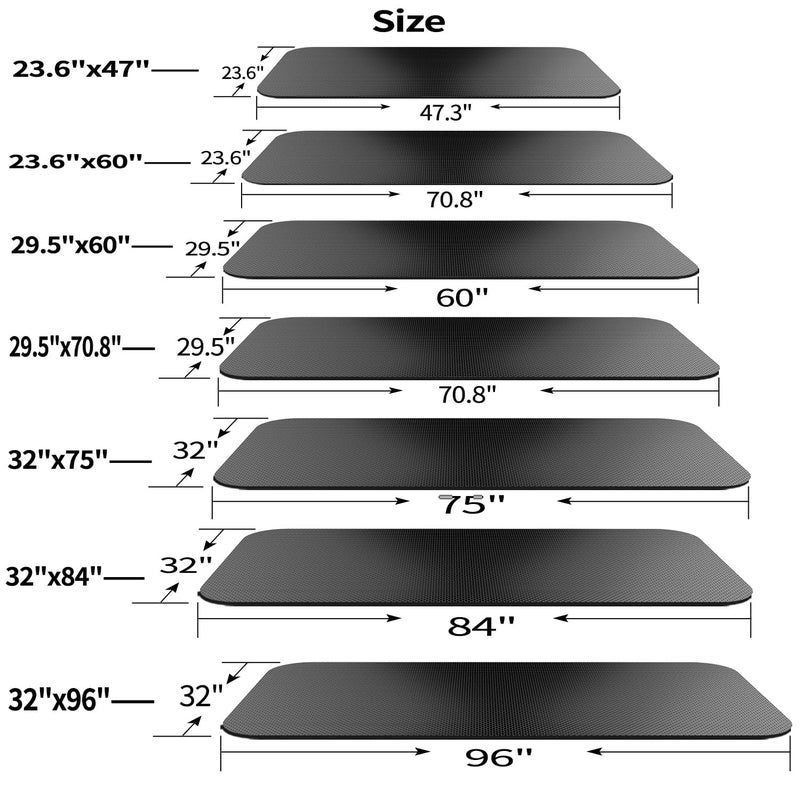 EVEME Treadmill Mat Bike Mat Compatible With Peloton Bike Elliptical Treadmill Folding Pad Exercise Equipment Under Exercise Trainer Pad For Stationary Indoor Spin - Image 2