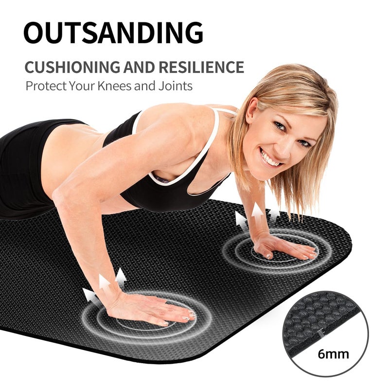 EVEME Treadmill Mat Bike Mat Compatible With Peloton Bike Elliptical Treadmill Folding Pad Exercise Equipment Under Exercise Trainer Pad For Stationary Indoor Spin - Image 5