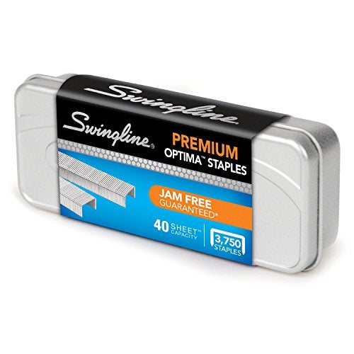 Swingline Staples, Optima, Premium, 1/4" Length, Jam Free, 210 Per Strip, 3,750/Box, 5 Pack (S7035565) - Image 2