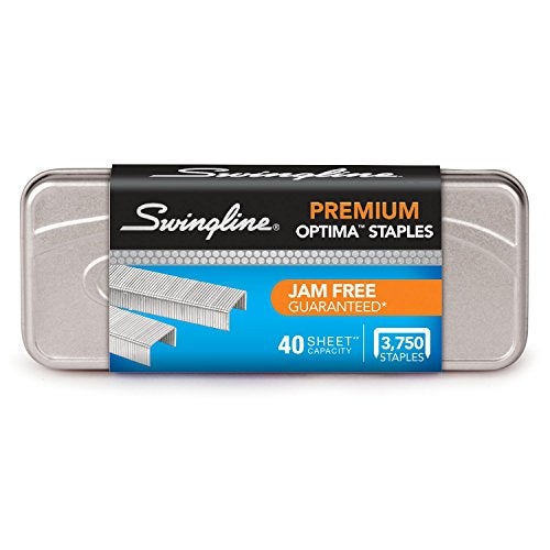 Swingline Staples, Optima, Premium, 1/4" Length, Jam Free, 210 Per Strip, 3,750/Box, 5 Pack (S7035565) - Image 3