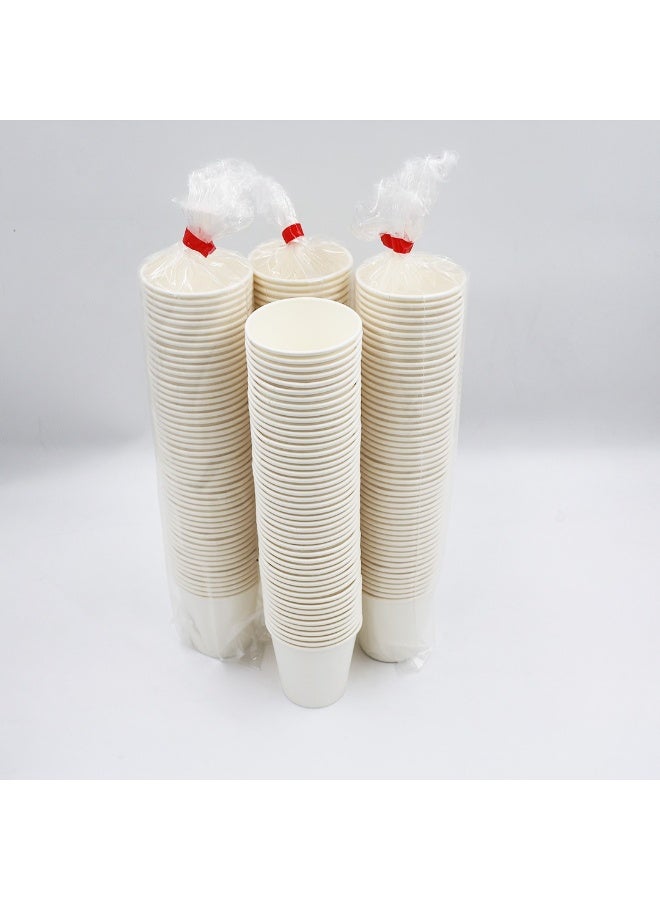 IDEAL PACK 6 oz White Paper Cups[100 pcs]- Available in 2.5oz, 4oz, 6oz, 7oz, 8oz- Small Disposable Espresso, Qahwa, (6.0, Fluid Ounces) - Image 2