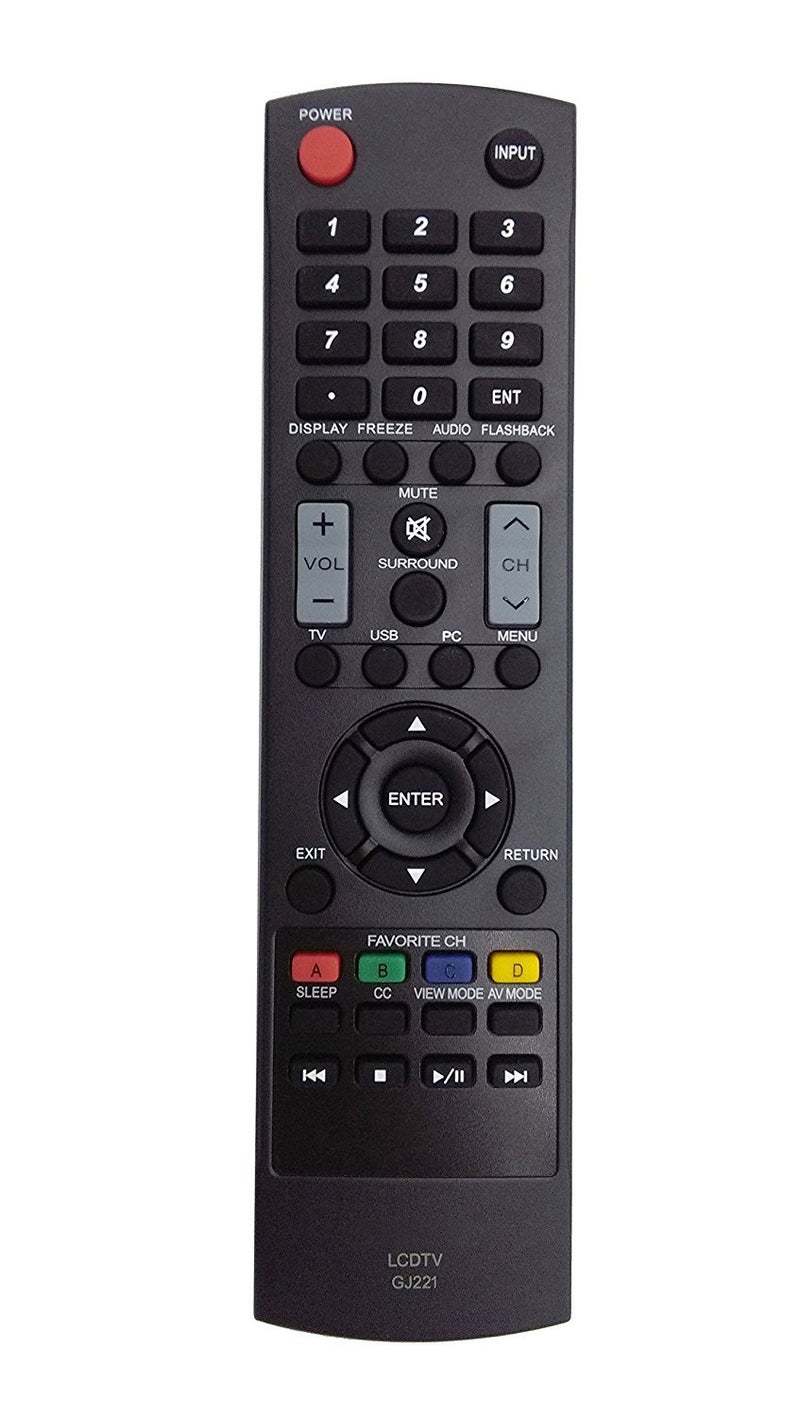UBay New GJ221 Remote for Sharp LED HDTV TV LC-32D59U LC-32D59 LC-42D69U LC-42D69 SVD-3815 LC-32LE440U LC-32SV29 LC-32SV29U LC-42SV49 LC-42SV49U LC-46SV50 LC-46SV50U LC-50LE440 LC-50LE440U LC-26SV490U - Image 3