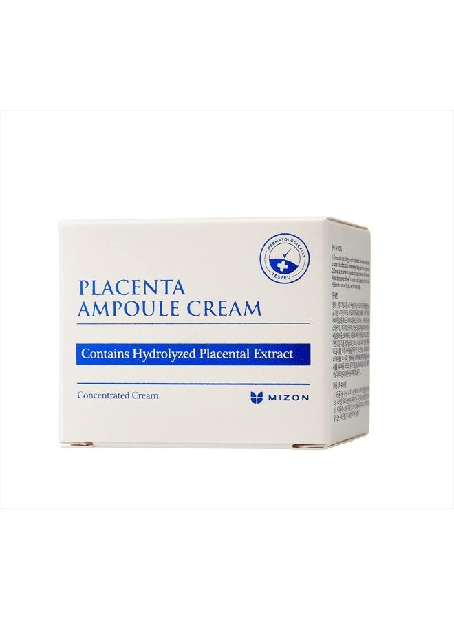 MIZON Placenta Ampoule Cream, Free of Parabens Highly Concentrated, Skin Renewal, Skincare, healthy skin, wrinkle care (1.69 fl oz) - Image 2
