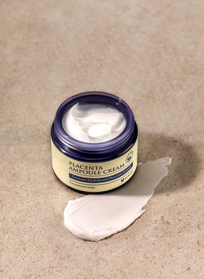 MIZON Placenta Ampoule Cream, Free of Parabens Highly Concentrated, Skin Renewal, Skincare, healthy skin, wrinkle care (1.69 fl oz) - Image 3