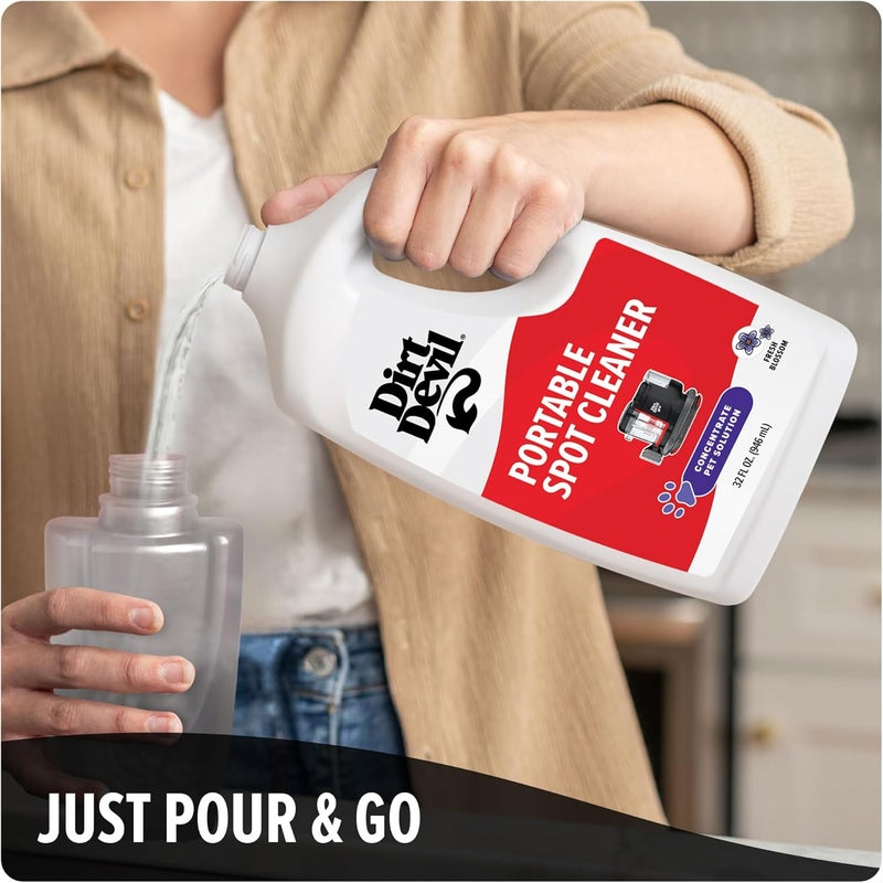 DIRT DEVIL 32 oz Pet Portable Spot Carpet Cleaner Solution, Pet Stain Remover, Fresh Blossom Scent, AD31700 - Image 5