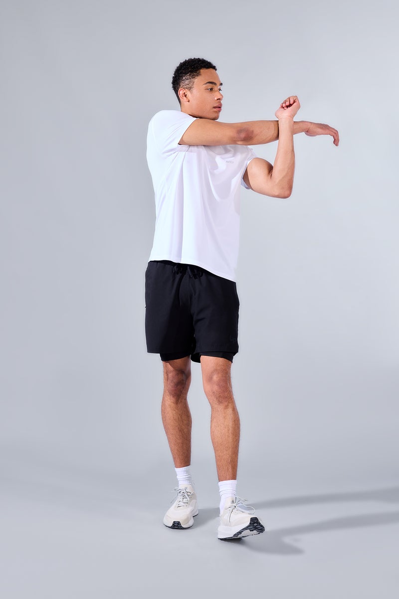 DeFacto Black Man Standard Fit Sports Shorts Casual - Image 2