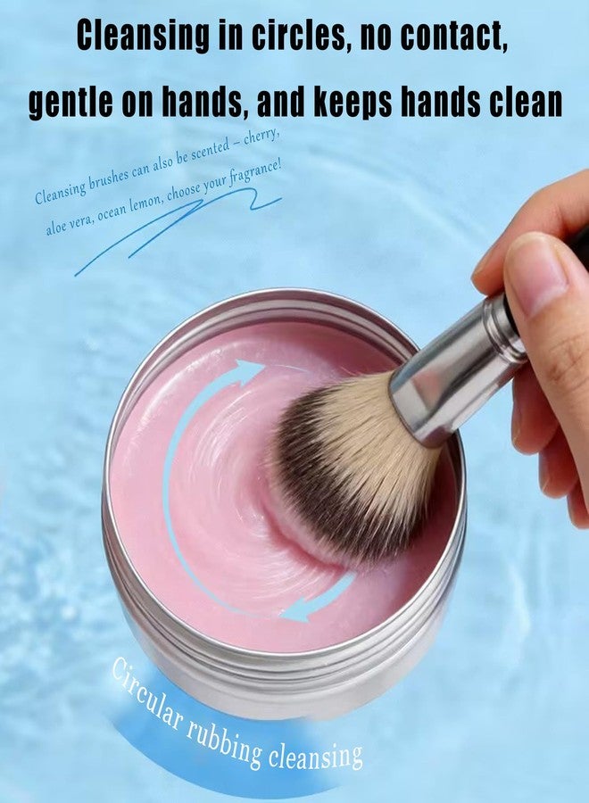 Easilydays Makeup Brush Cleaner Soap, Solid Soap Beauty Blender Sponge Cleanser Balm, For All Brush Types,Synthetic & Natural Solid Cleansing, Professional Brush Cleaning Solution (Fresh Aloe Vera) - Image 4