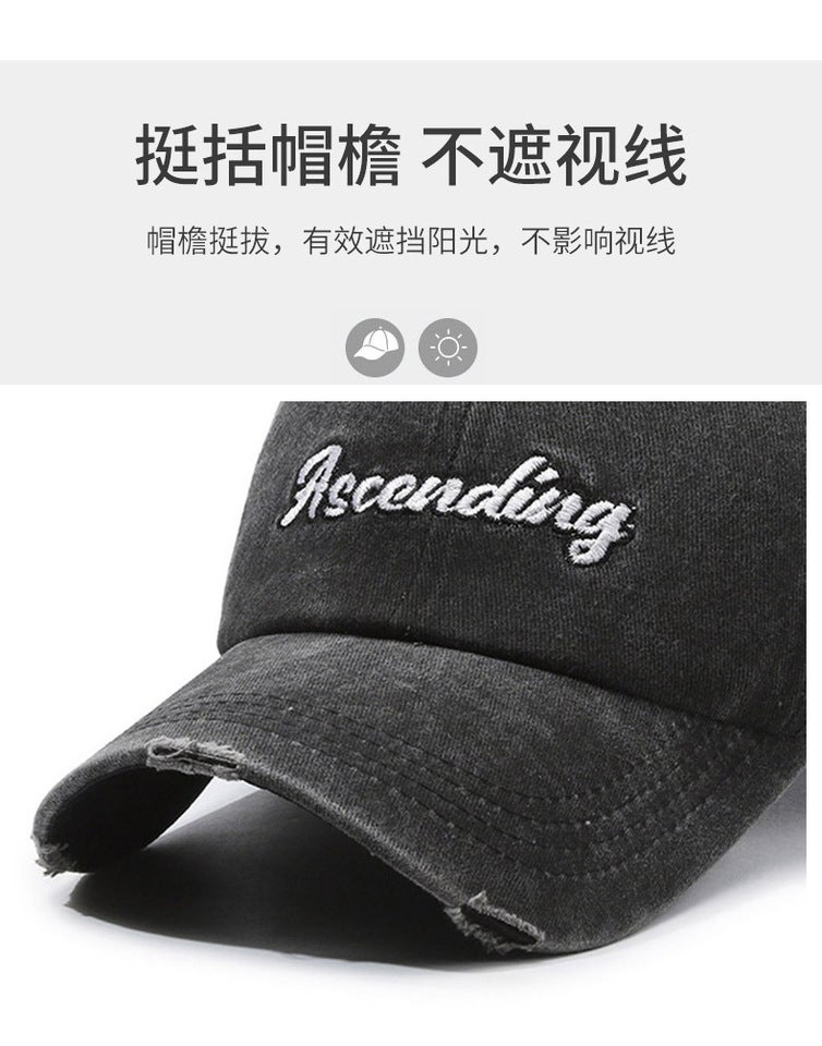 Spring Baseball Cap Unisex Hard Top Fashion Middle-aged Sunshade Hat - Image 3