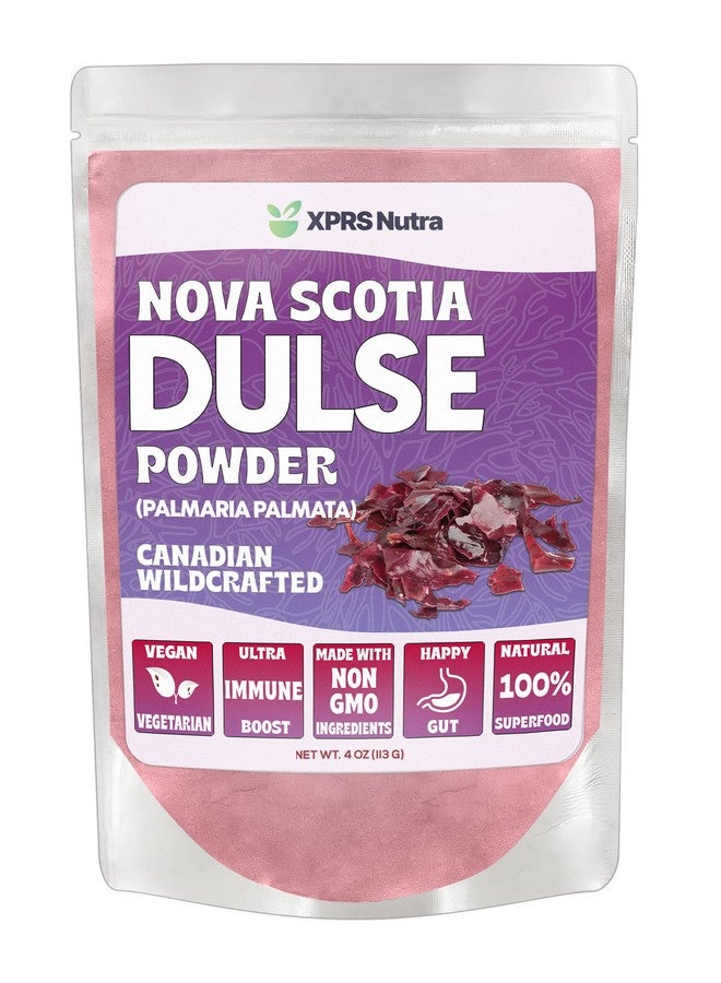 XPRS Nutra Dulse Powder (Palmaria Palmata) - Canadian Wildcrafted Nova Scotia Dulse Powder for Thyroid and Bones - Vegan Friendly Atlantic Dulse Powder (4 Ounce) - Image 1