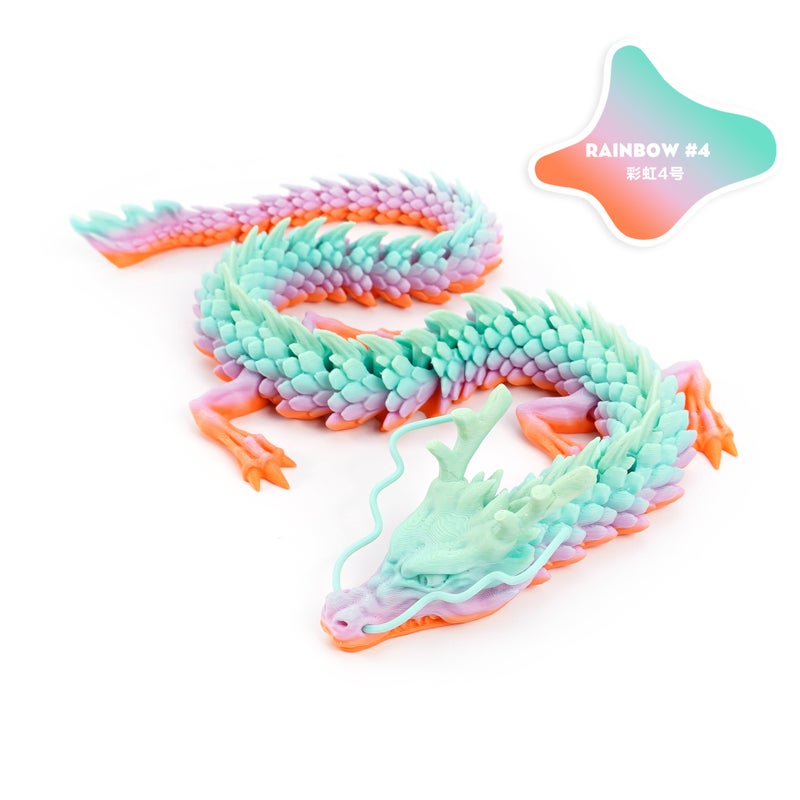 3D Printed Chinese Dragon Decoration – Hand-Made PLA Ornament for Gifts - Image 1