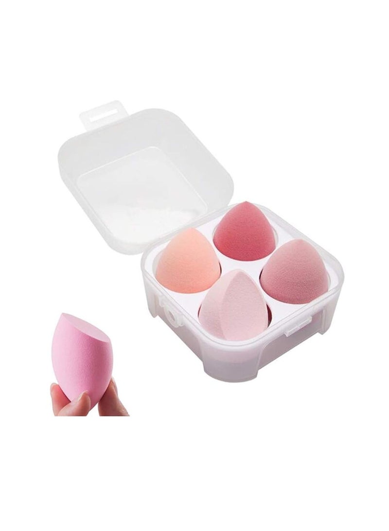 MOMENT 4 Pieces Makeup Sponge Set Beauty Blender Sponges With Case Latex-Free Vegan Foundation Applicator Makeup Puff For Powder Cream - Image 1