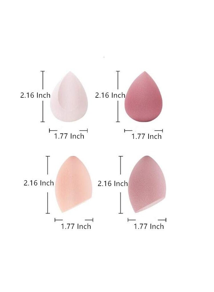 MOMENT 4 Pieces Makeup Sponge Set Beauty Blender Sponges With Case Latex-Free Vegan Foundation Applicator Makeup Puff For Powder Cream - Image 2