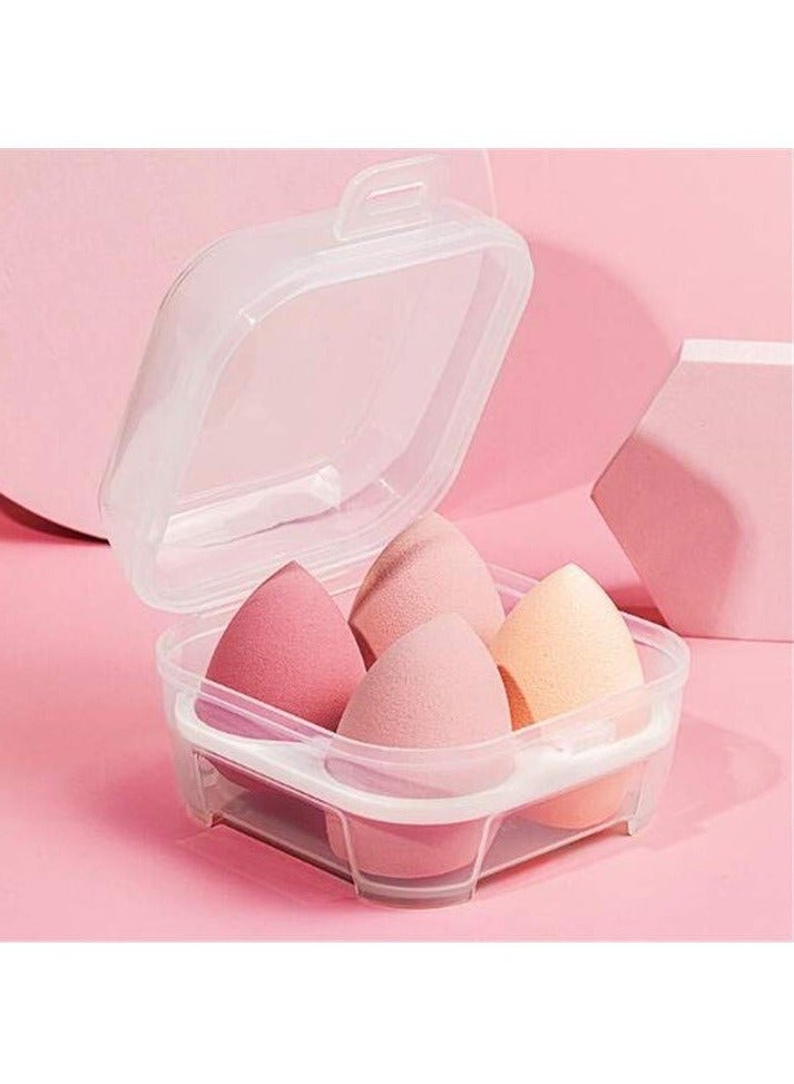 MOMENT 4 Pieces Makeup Sponge Set Beauty Blender Sponges With Case Latex-Free Vegan Foundation Applicator Makeup Puff For Powder Cream - Image 3