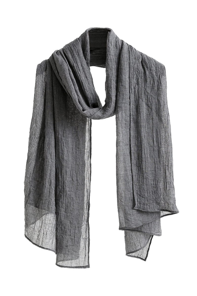Jeelow Scarf Shawl Wrap Soft Lightweight Scarves And Wraps For Men And Women (Dark Gray) - Image 1