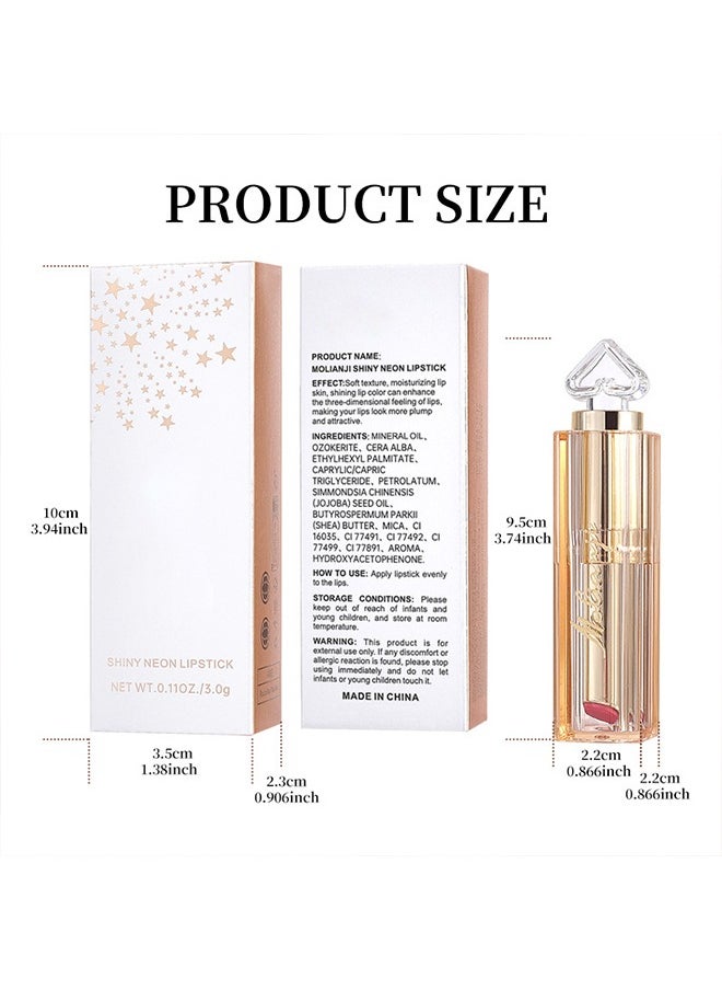maffick - Shiny Neon Lipstick- Long Lasting,Diamond High Pigmented,Waterproof Pink Metallic Shimmer Lip Gloss Lipgloss #05 - Image 1