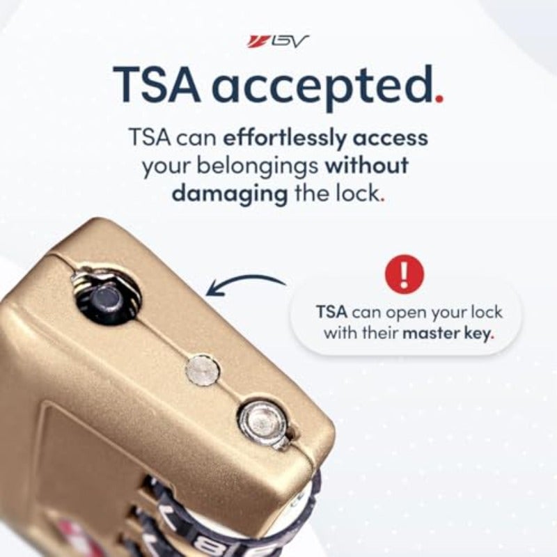 مجموعة أقفال الأمتعة المقبولة من TSA - قفل بتشكيلتك الخاصة للسفر، للمدرسة، صالة الألعاب الرياضية، خزانة الأمتعة، حقيبة السفر، خزائن الملفات، صندوق الأدوات، الحالة - عبوتان، تيتانيوم TSA008 - Image 2