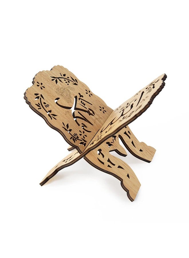 Generic - Foldable wooden bookshelf, magazine reading bookshelf, storage rack reading bookshelf religious prayer rack reading rack - Image 1
